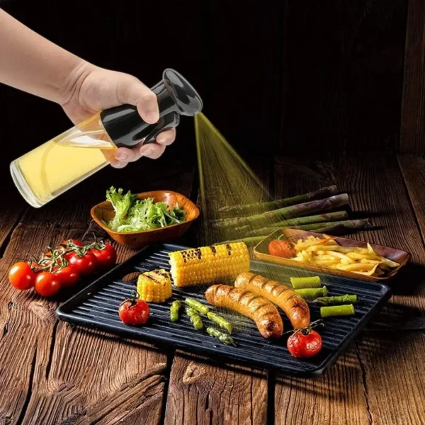 200/500ml Oil Spray Bottle Home Kitchen Cooking Oil Dispenser Fitness Fat Loss Camping BBQ Baking Vinegar Soy Sauce Sprayer - Image 2