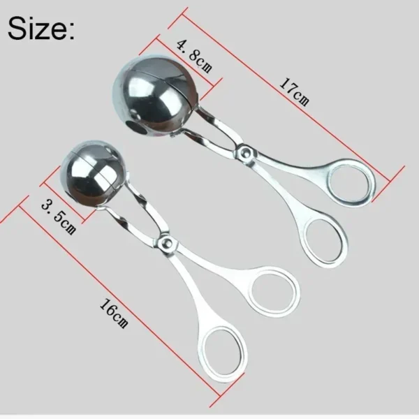 Stainless steel meatball holder, meatball maker, home kitchen tool, meatball, small tool, rice ball mold