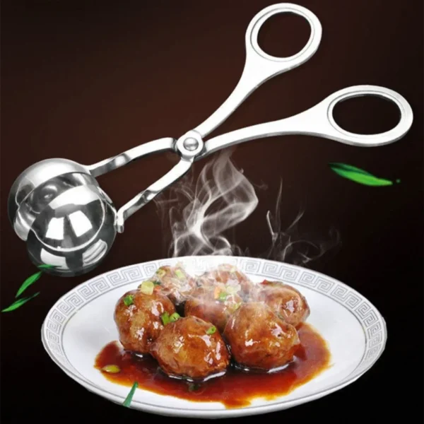 Stainless steel meatball holder, meatball maker, home kitchen tool, meatball, small tool, rice ball mold - Image 3