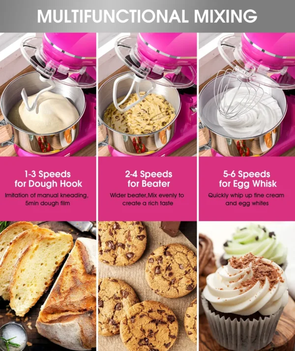 Home Appliances Electric Flour Mixer For Batidora Kitchen Cuisine Aid Robot 1500w Bakery Dough Stand Food Mixer - Image 2