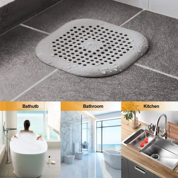 Plug Stopper Kitchen Sewer Silicone Bathroom Floor Bathtub WaterFilter Home Accessories shower drain hair catcher sink strainer - Image 4