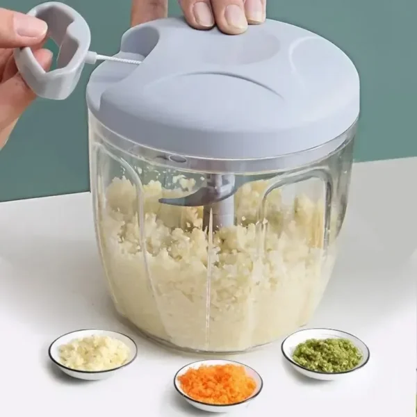 Home Kitchen Manual Ginger Grinder Garlic Mud Splasher Multifunctional Vegetable Cutter Handheld Meat Grinder Modern Minimalist - Image 2