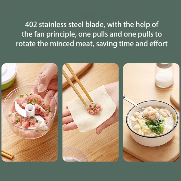 Mini Food Mixers Multi-function Garlic Grinding Chopper Food Vegetables Cutter Meat Grinders Home Kitchen Manual Garlic Press - Image 3