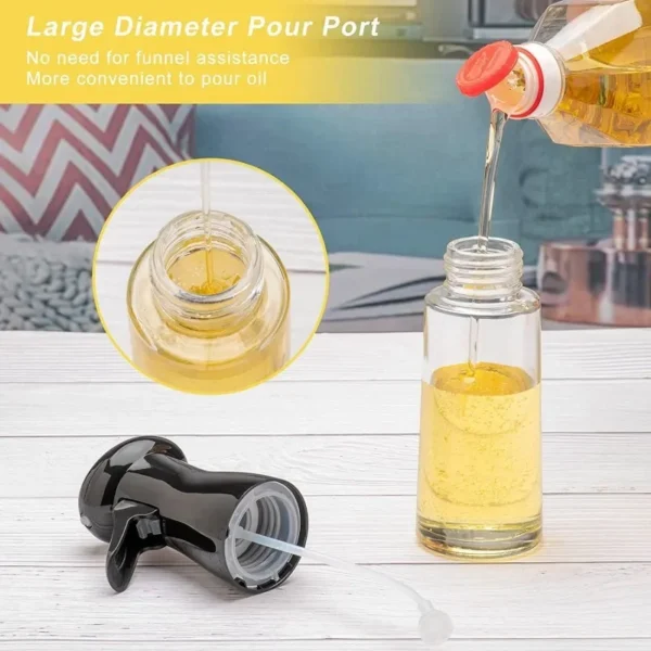 200/500ml Oil Spray Bottle Home Kitchen Cooking Oil Dispenser Fitness Fat Loss Camping BBQ Baking Vinegar Soy Sauce Sprayer - Image 3
