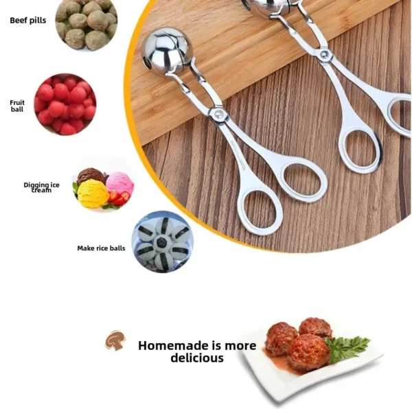Stainless steel meatball holder, meatball maker, home kitchen tool, meatball, small tool, rice ball mold - Image 5
