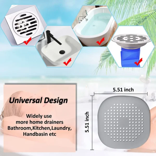 Plug Stopper Kitchen Sewer Silicone Bathroom Floor Bathtub WaterFilter Home Accessories shower drain hair catcher sink strainer - Image 5