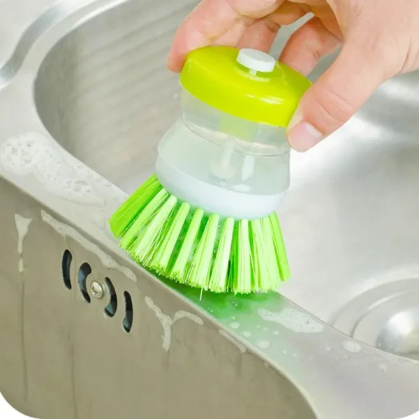1PC Kitchen Dish Brush With Liquid Soap Dispenser Plastic Pot Dish Cleaning Brush Home Cleaning Product Kitchen Washing Utensils - Image 5