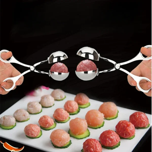 Stainless steel meatball holder, meatball maker, home kitchen tool, meatball, small tool, rice ball mold - Image 6