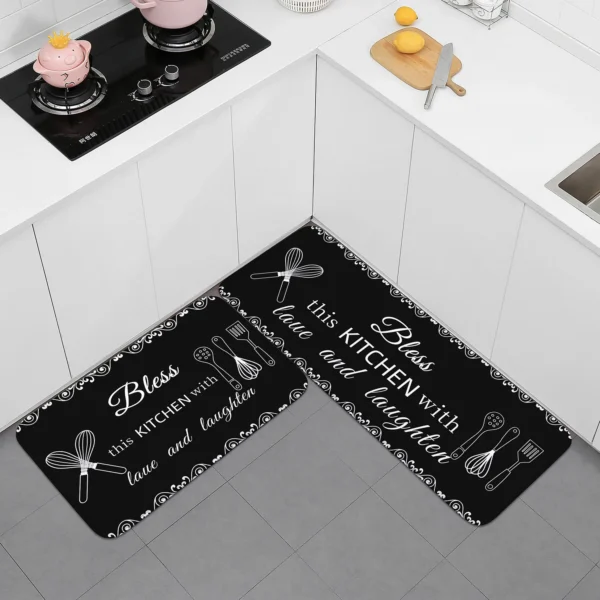 Multi-purpose Sponge Water Absorption Mat: Kitchen, Bathroom Bathroom Anti-skid, Moisture Absorption, Machine Washable Carpet - Image 2